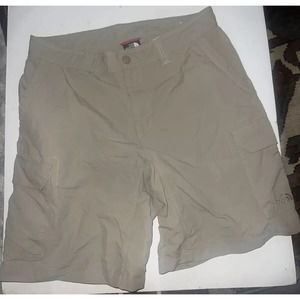 The North Face Men’s Nylon Hiking Shorts Size 32 Light Weight Walk Beige